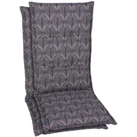 GO-DE Hochlehnerauflage GO-DE, grau (anthrazit), B:50cm H:7cm T:120cm, Baumwolle,