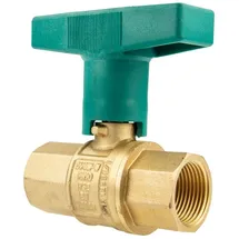 Hermann Schmidt - uniwater Trinkwasser-Kugelhahn mit ISO-T-Griff beids.Innengewinde Rp 3/4 Zoll (dn 20), Typ 1446