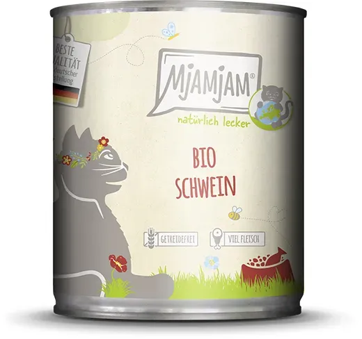 MjAMjAM - BIO für Katze 800g MjAMjAM Katze Sparpaket 12x800g BIO Schwein