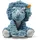 Steiff 087806 - Dixi Triceratops, sitzend, petrol/grau, Dino, Plüsch, 28 cm