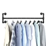 IBUYKE Garderobenständer 115 cm Schwarz