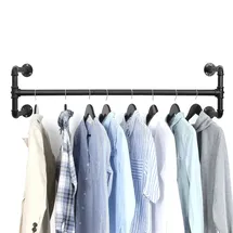 IBUYKE Garderobenständer 115 cm Schwarz