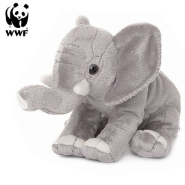 WWF - Plüschtier - Elefant (Rüssel hoch, 25cm) lebensecht Kuscheltier Stofftier Elephant