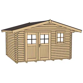 Weka Gartenhaus 109 3,40 x 2,50 m natur