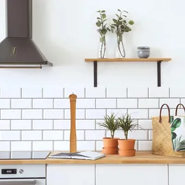 Relaxdays Salz- und Pfeffermühle, aus Holz, Keramikmahlwerk, manuell, HxD: 51,5 x 6 cm, klassisch, Natur