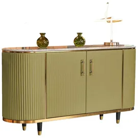 KAWOLA Sideboard Maria Marmorplatte 150 x 76 x 40 cm Grün