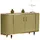 KAWOLA Sideboard Maria Marmorplatte 150 x 76 x 40 cm Grün