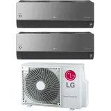 lg dual split inverter klimagerät serie artcool mirror 9+12 mit mu2r17 ul0 r-32 9000+12000 wi-fi integriert