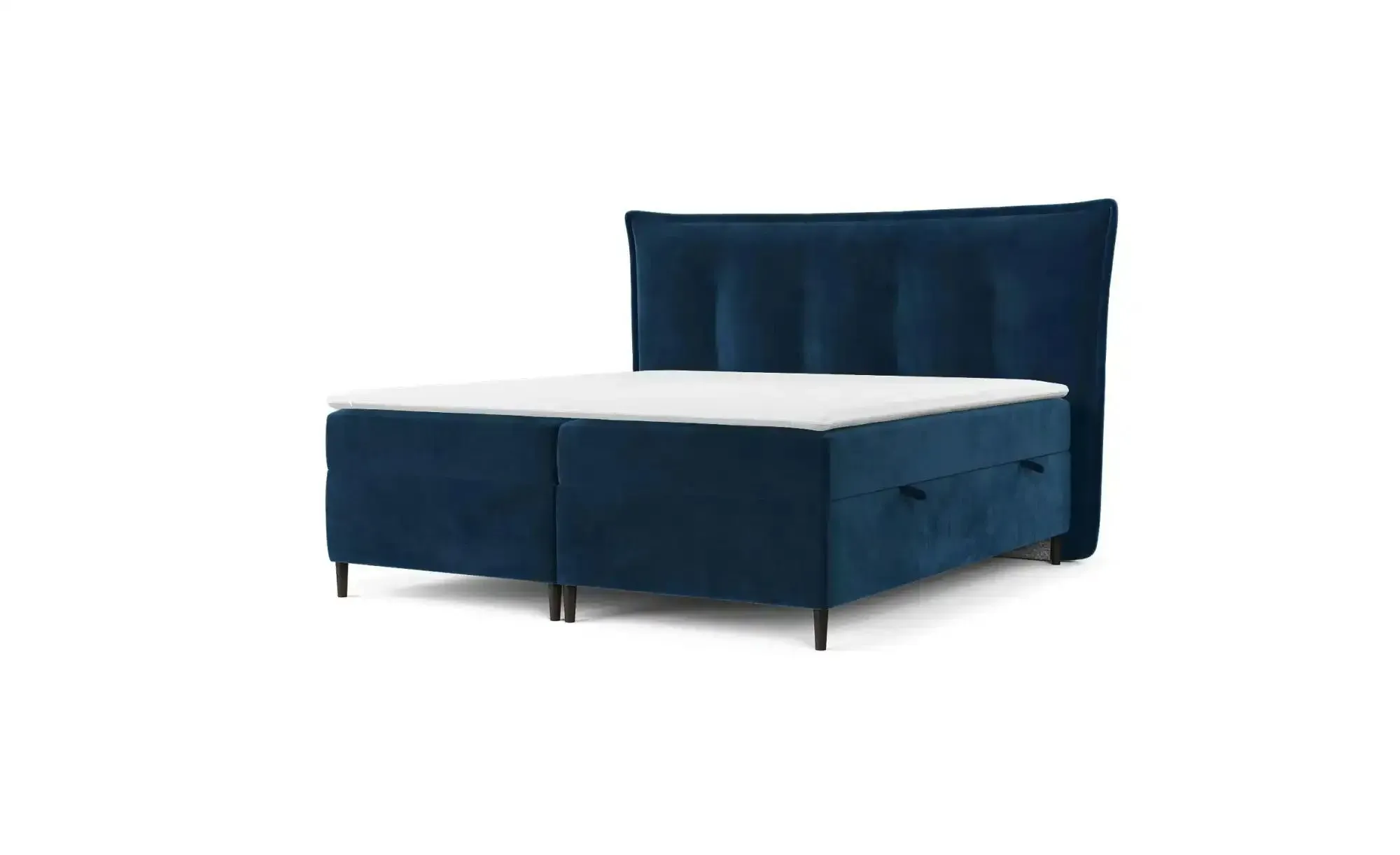 maison de rêve Boxspringbett mit Stauraum   ¦ blau ¦ Maße (cm): B: 233 H: 130