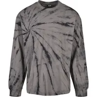 URBAN CLASSICS Boxy Tye Dye LS in Grau, Größe S