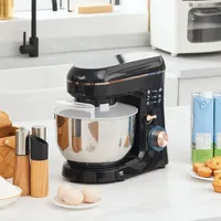 HOMCOM Küchenmaschine1400W 6+P Geschwindigkeits Knetmaschine 5,5L Schüssel