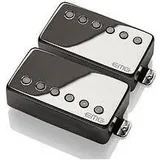 EMG - Electric Moving Green EMG 57/66 Humbucker Gitarren-Tonabnehmer-Set für Steg und Hals, Schwarzes Chrom