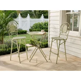 Beliani Bartisch rund 60 cm klappbar Grün