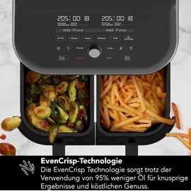 Instant Vortex Plus Dual Airfryer 7,6L Edelstahl