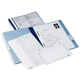 Durable Personalhefter Kunststoff blau DIN A4 5x kaufmännische Heftung, 5 St.