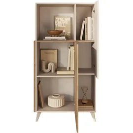 Home Affaire Vitrine Monaco 81 x 42 x 154 cm Weiß