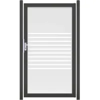 GROJA GroJaAmbiente Tor Streifen DIN: rechts Rahmen DB703