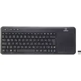 Renkforce Funk-Tastatur mit Touchpad schwarz