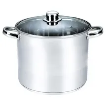 Michelino Edelstahl Kochtopf mit Glasdeckel 32 cm