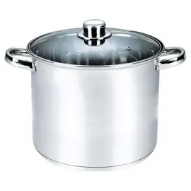 Michelino Edelstahl Kochtopf mit Glasdeckel 32 cm