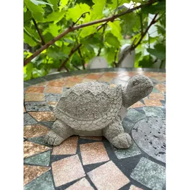 ZGM Betonfigur Schildkröte SAMMY - handgefertigte Dekoration für Garten und Haus