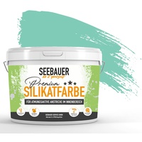 SEEBAUER diy® Silikatfarbe Grün für Innen (No. 773 Indian Sea 2,5 Liter) Mineralfarbe Grüntöne hohe Deckkraft