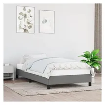 vidaXL Bettgestell 100 x 200 cm Dunkelgrau