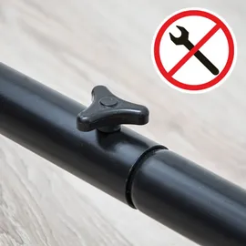 AMANKA Outdoor Hängematte mit Gestell - 310cm Hängemattengestell 200x120 Stabhängematte