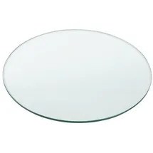 neu.haus [neu.haus] Glasplatte 'Glasgow' Ø40cm Rund Glasscheibe Tischplatte ESG Glas Kaminplatte Kaminglas DIY Tisch