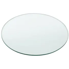 neu.haus [neu.haus] Glasplatte 'Glasgow' Ø40cm Rund Glasscheibe Tischplatte ESG Glas Kaminplatte Kaminglas DIY Tisch