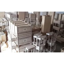 aea Tisch Sekretär Schreibtisch Schreibtische Italienische Möbel Büro Holz Tische - Braun