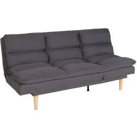 Mendler Schlafsofa Stoff 2-Sitzer Grau