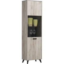 INOSIGN Vitrine Umbria 53,5 x 33 x 191,5 cm Grau