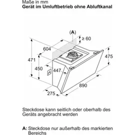 Bosch Serie 8 DWK91LT60 Wandhaube 90 cm