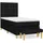 vidaXL Boxspringbett 100 x 200 cm Schwarz