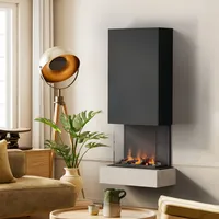 muenkel design Sona [Elektrokamin Opti-myst]: Jura (Schiefer beige) - Schwarz