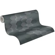A.S. Création Tapete 3D Muster Grau 20 cm x 10 m 387233