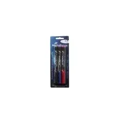 MEDIARANGE Permanent Marker-Set - Permanentmarker-Set für CD/DVD - Schwarz, Blau