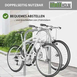 Trutzholm Fahrradständer Typ H 115 x 78 cm Stahl feuerverzinkt Ø 49 mm