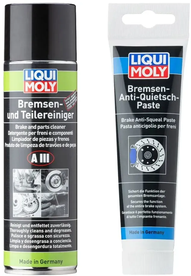 Bremsen Pflegeset LIQUI MOLY 1x Bremsen Teile Reiniger 1x Bremsen Anti-Quietsch