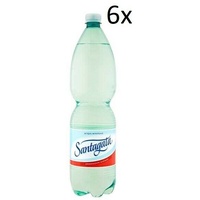 6x Santagata Minerale Effervescente Naturale Mineralwasser sprudelnd 1,5Lt