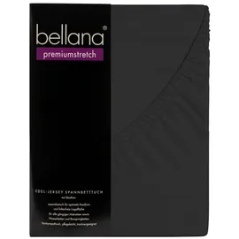 bellana jersey Spannbettlaken Baumwolle-Jersey-Elasthan 140 x 200 - 160 x 220 cm schwarz