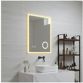 pro.tec LED-Badspiegel Scafa 60x80 cm Weiß