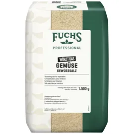 FUCHS Professional - Gemüse Gewürzsalz | Zum Würzen von Gemüsegerichten, kein weiteres Salzen | Profi-Qualität für Großverbraucher und Gastronomie | 1,5 kg im recyclebaren Beutel