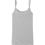 SCHIESSER Spaghettitop Unterhemd Organic Cotton-Pure Rib Unterwäsche, grau-Mel_179885, 38
