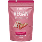 Nutri + Nutri+ Veganes Proteinpulver 3k - Eiweiß Protein Pulver 1kg 1000 g