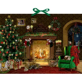 Coppenrath Verlag Wand-Adventskalender Kaminzimmer