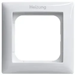 Busch-Jaeger 1721JH-914 Abdeckrahmen mit Aufdruck Heizung Heizung 1-fach alpinweiß - Busch-balance® SI 2CKA001725A1557 1721JH914