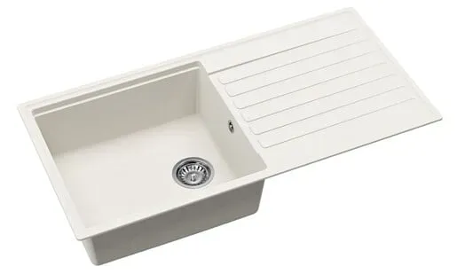 SAT Spülbecken weiß SATSINKGQK103W