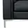 Beliani Ecksofa Leder 4-Sitzer Schwarz/Silber